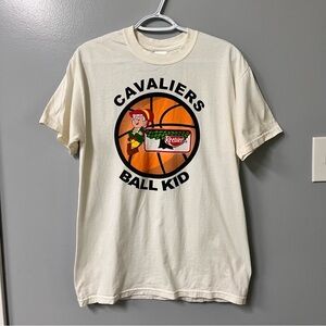 vintage cleveland cavaliers shirt keebler promo tee ball kid size medium white